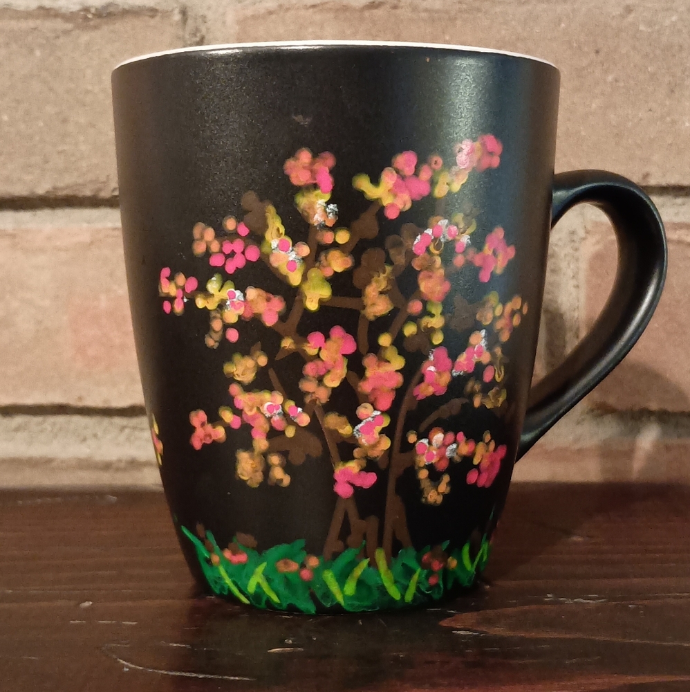10 oz hand painted mug